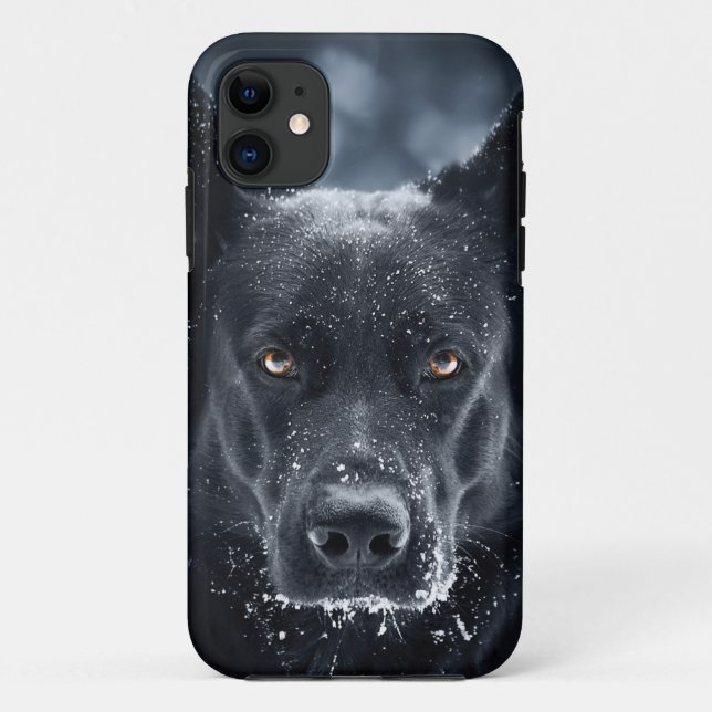 Schwarzer Schäfer Case-Mate iPhone Hülle (Rückseite)