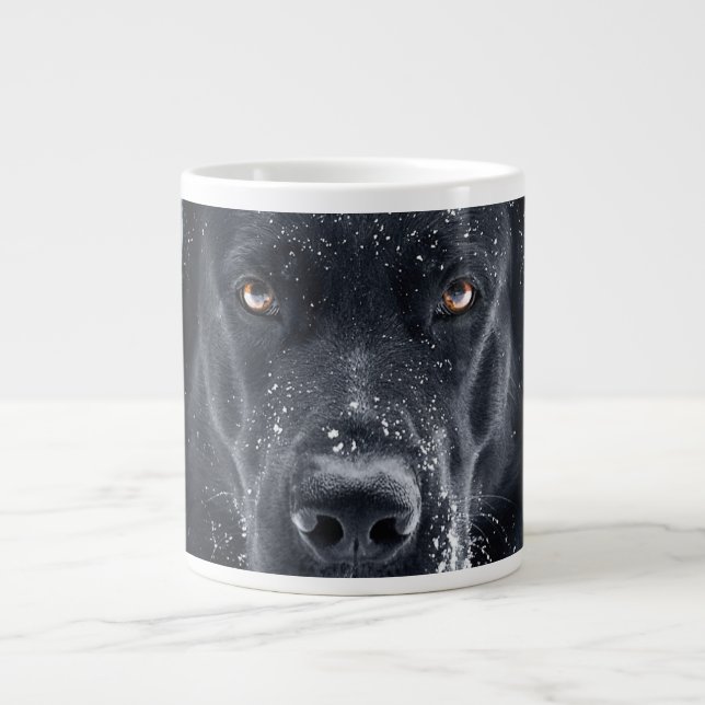 Schwarzer Schäfer Jumbo-Tasse (Vorderseite)