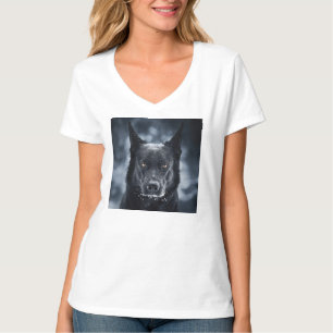 Schwarzer Schäfer T-Shirt