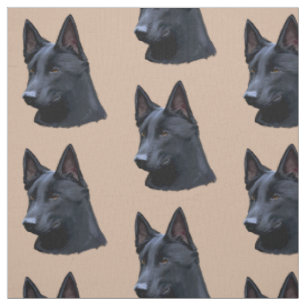 Schwarzer Schäferhund-Hund Stoff