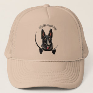 Schwarzer Schäferhund IAAM Truckerkappe