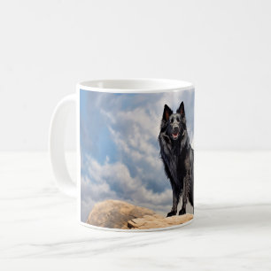 Schwarzer Schäferhund Kaffeetasse