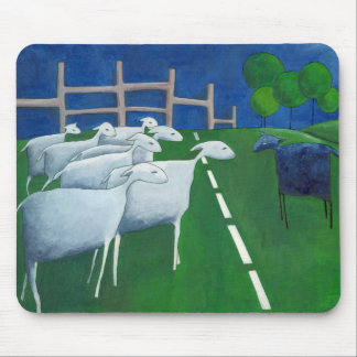 Schwarzer Schafmousepad Mousepad