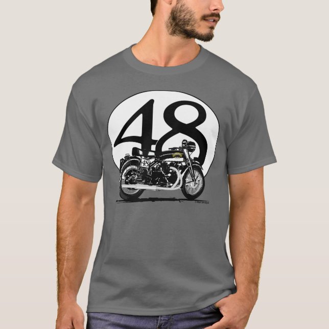 Schwarzer Schatten Vincents T-Shirt (Vorderseite)
