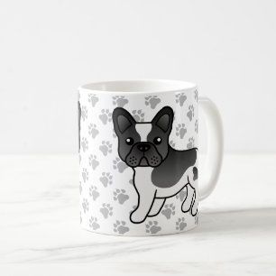 Schwarzer Schecke Französische Bulldogge Süßer Car Kaffeetasse