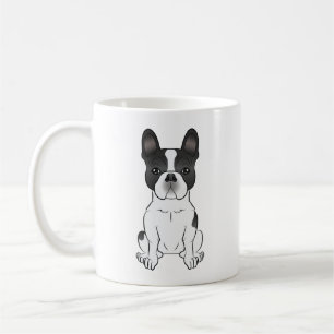 Schwarzer Schecke Französische Bulldogge / süßer H Kaffeetasse
