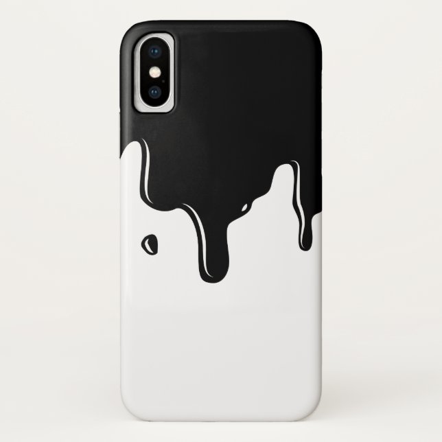 Schwarzer Schlamm-Bratenfett iPhone X Kasten Case-Mate iPhone Hülle (Rückseite)