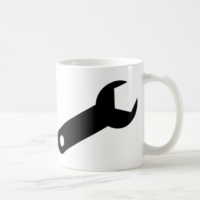 Schwarzer Schlüssel Tasse (Rechts)