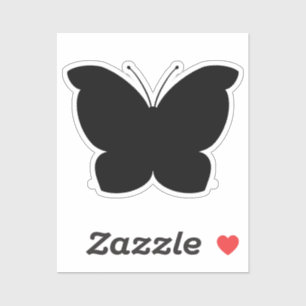 Schwarzer Schmetterling geschnitten Vinyl Sticker