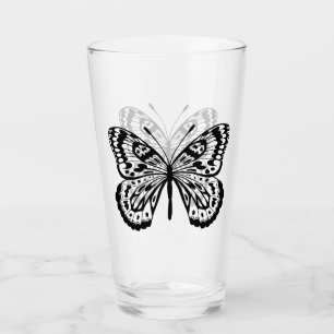 Schwarzer Schmetterling Glas