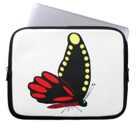 Schwarzer Schmetterling Laptop-Sieb Laptopschutzhülle