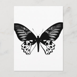 Schwarzer Schmetterling Postkarte