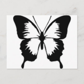 Schwarzer Schmetterling Postkarte