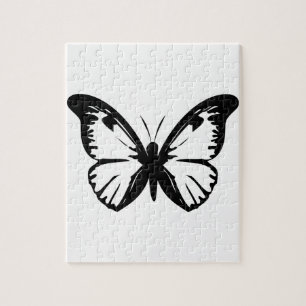 Schwarzer Schmetterling Puzzle