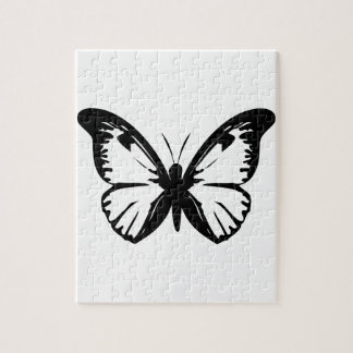 Schwarzer Schmetterling Puzzle