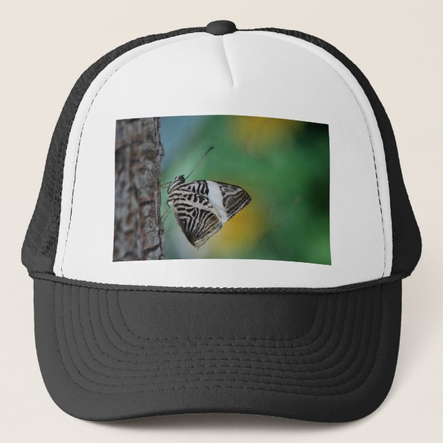 Schwarzer Schmetterling Truckerkappe (Vorderseite)