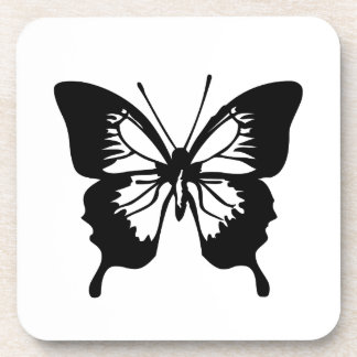 Schwarzer Schmetterling Untersetzer