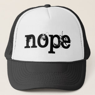SCHWARZER Schmutz-Text NOPE Truckerkappe