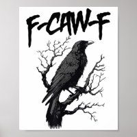 Schwarzer Schnitt, F-caw-f Funny Black Bird