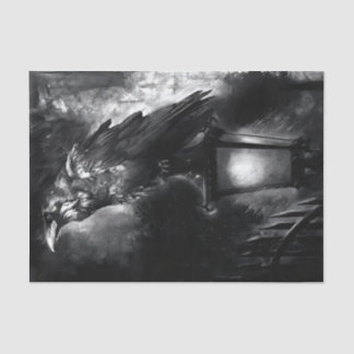 Schwarzer Schnitt Seidenpapier