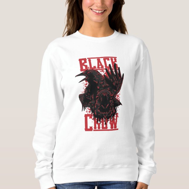 Schwarzer Schnitt Sweatshirt (Vorderseite)