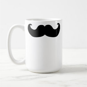Schwarzer Schnurrbart Kaffeetasse