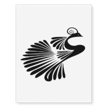 Schwarzer schöner Vogel
