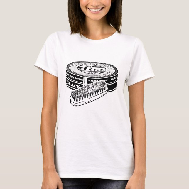 Schwarzer Schuhpolster T-Shirt (Vorderseite)