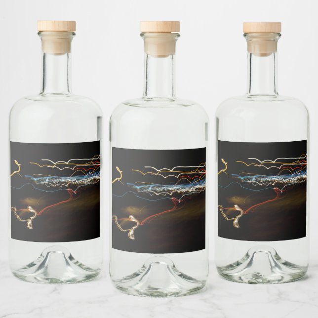 Schwarzer Schütze Alkoholflaschenetikett (Flaschen)