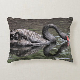 Schwarzer Schwan Dekokissen