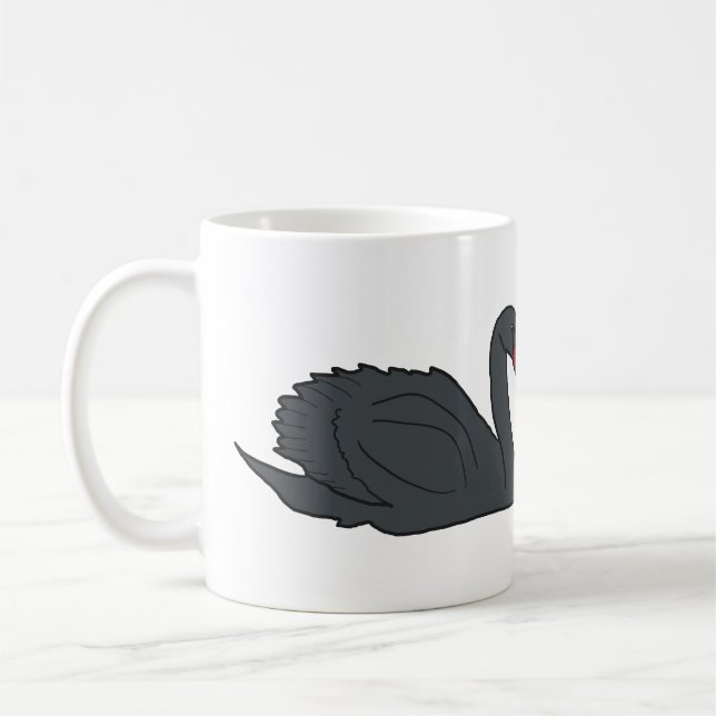 Schwarzer Schwan Kaffeetasse (Links)