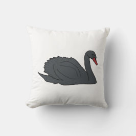 Schwarzer Schwan Kissen
