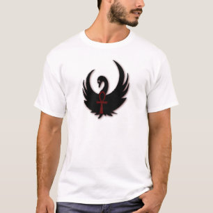 Schwarzer Schwan mit Ankh T-Shirt