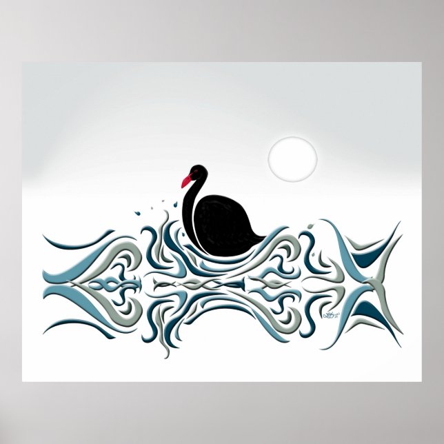Schwarzer Schwan Poster (Vorne)