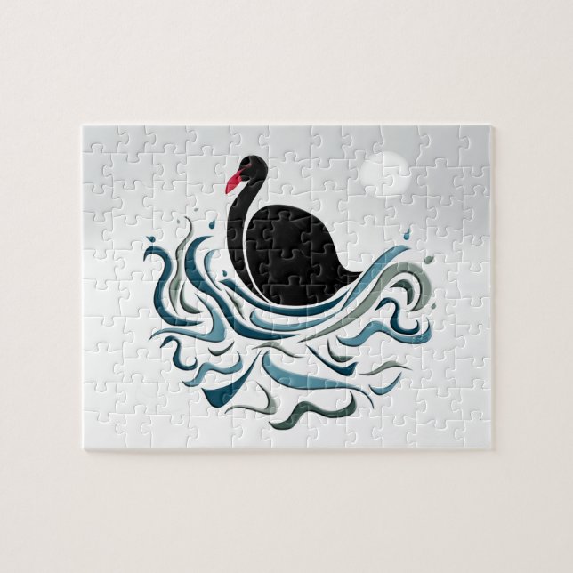 Schwarzer Schwan Puzzle (Horizontal)