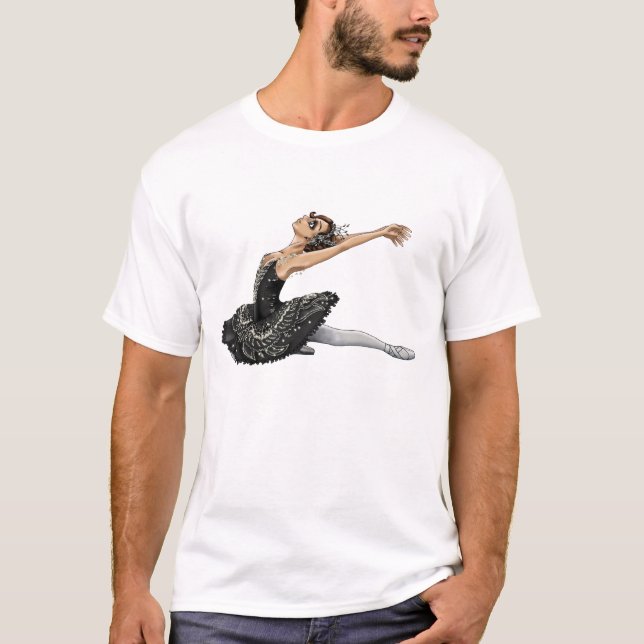 Schwarzer Schwan-T - Shirt (Vorderseite)