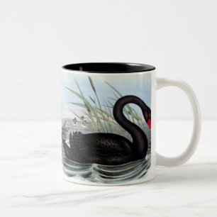 SCHWARZER SCHWAN-TASSE ZWEIFARBIGE TASSE
