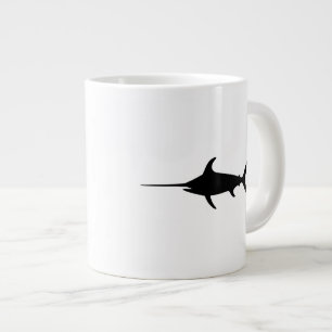 Schwarzer Schwertfisch Jumbo-Tasse