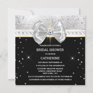 Schwarzer Silberbug-Glitzer strahlt elegant Einladung