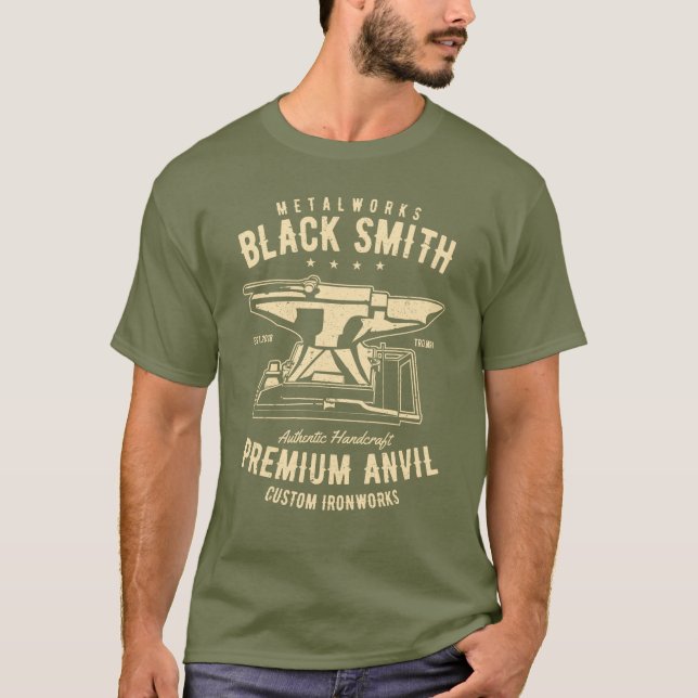 Schwarzer Smith T - Shirt (Vorderseite)