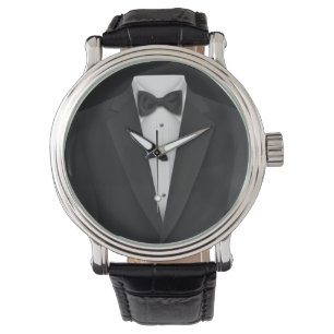 Schwarzer Smoking Armbanduhr