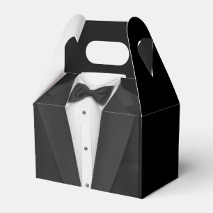 Schwarzer Smoking Geschenkschachtel