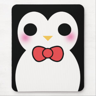 Schwarzer Smokings-Pinguin Mousepad