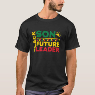 Schwarzer Sohn Zukünftiger Führer Schwarze Geschic T-Shirt
