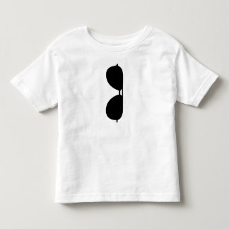 Schwarzer Sonnenbrillenavigator-Brillenjunge Kleinkind T-shirt