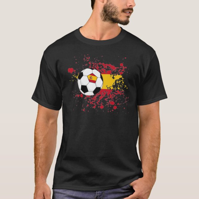 Schwarzer Spanien T - Shirt. 01 T-Shirt (Vorderseite)