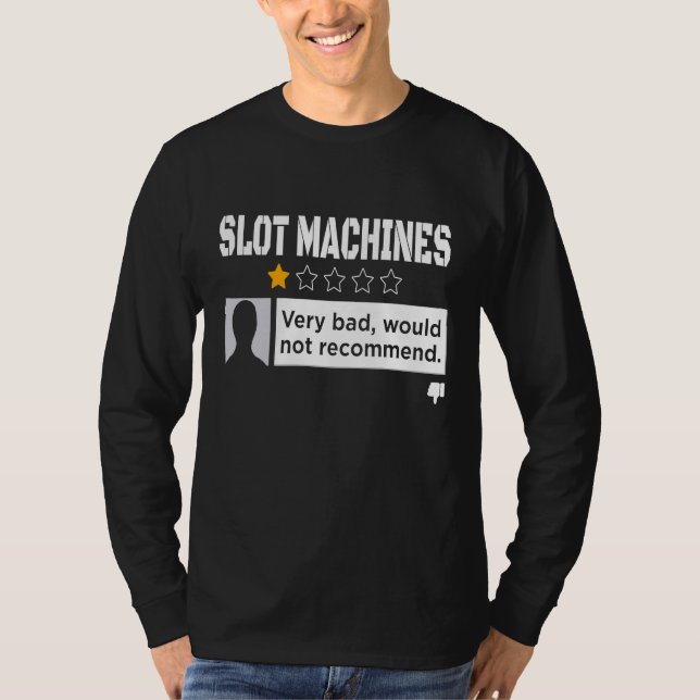 Schwarzer Spaß empfiehlt keinen Slot T-Shirt (Vorderseite)
