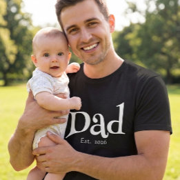 Schwarzer Spaß Fett Einfacher Papa Gegründet Neuer T-Shirt