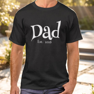 Schwarzer Spaß Fett Einfacher Vater Gegründet Neue T-Shirt