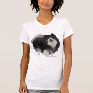 Schwarzer Spitz T-Shirt